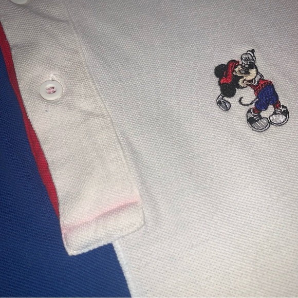 Vintage 90’s Mickey Golf Polo Multicolor XL - Picture 5 of 6